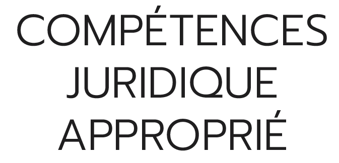 Logo compétence juridique ppropriée